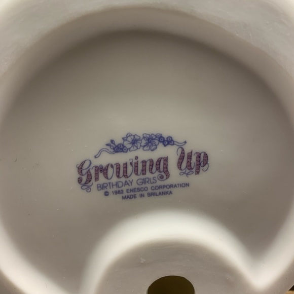 Vintage Enesco Growing Up Ceramic Birthday Girl Figurine Age 16 Yrs - Picture 6 of 6